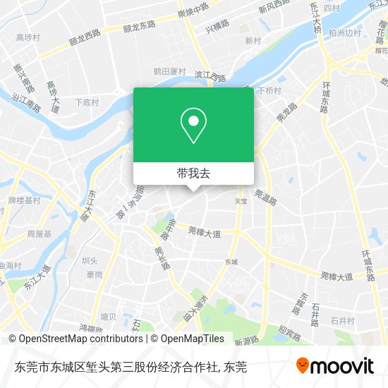 东莞市东城区堑头第三股份经济合作社地图