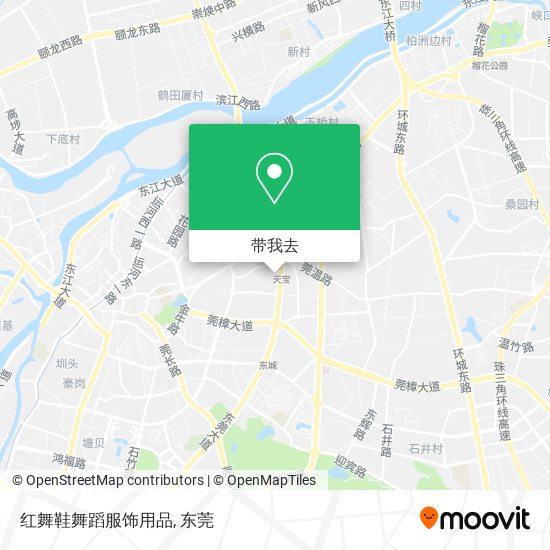 红舞鞋舞蹈服饰用品地图