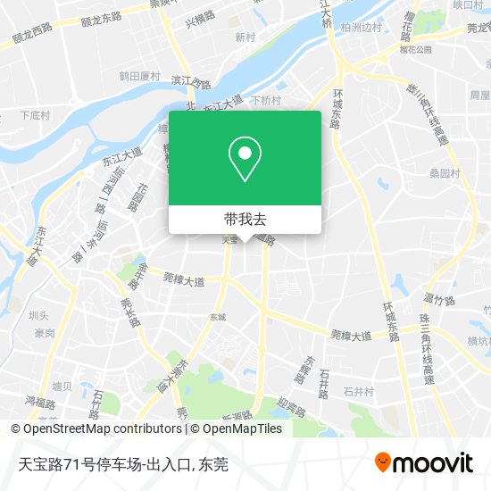 天宝路71号停车场-出入口地图