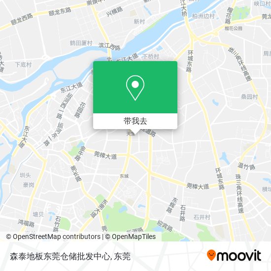 森泰地板东莞仓储批发中心地图