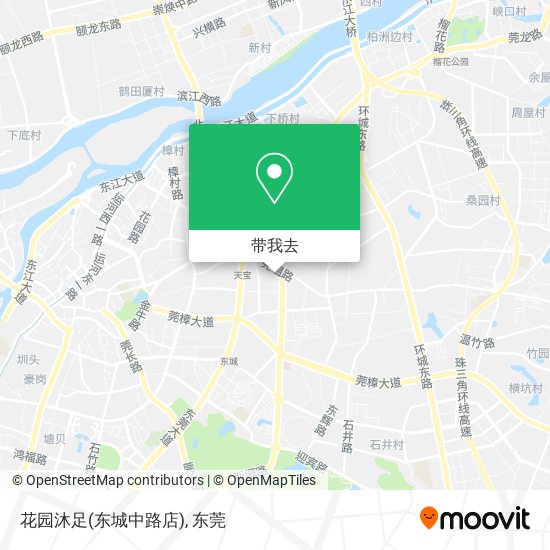 花园沐足(东城中路店)地图