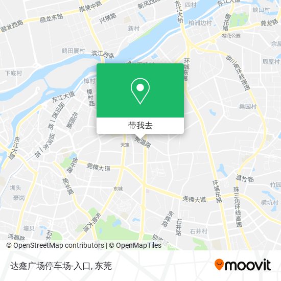 达鑫广场停车场-入口地图