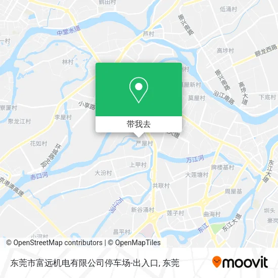 东莞市富远机电有限公司停车场-出入口地图
