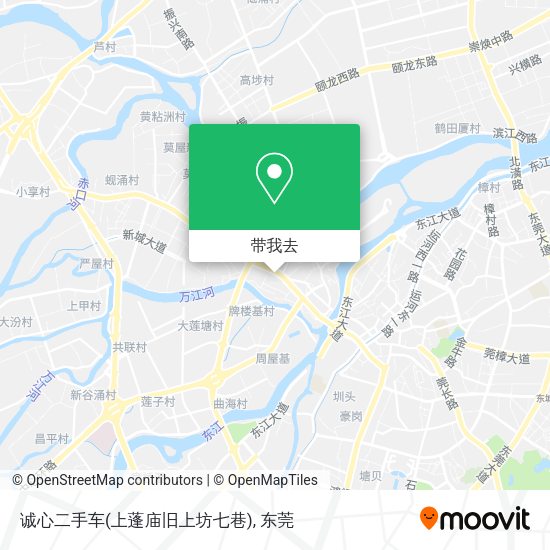 诚心二手车(上蓬庙旧上坊七巷)地图