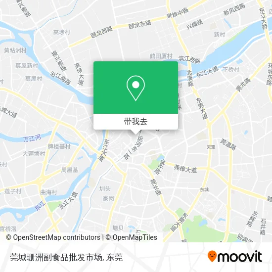 莞城珊洲副食品批发市场地图