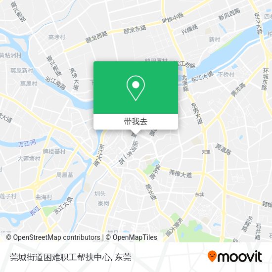 莞城街道困难职工帮扶中心地图
