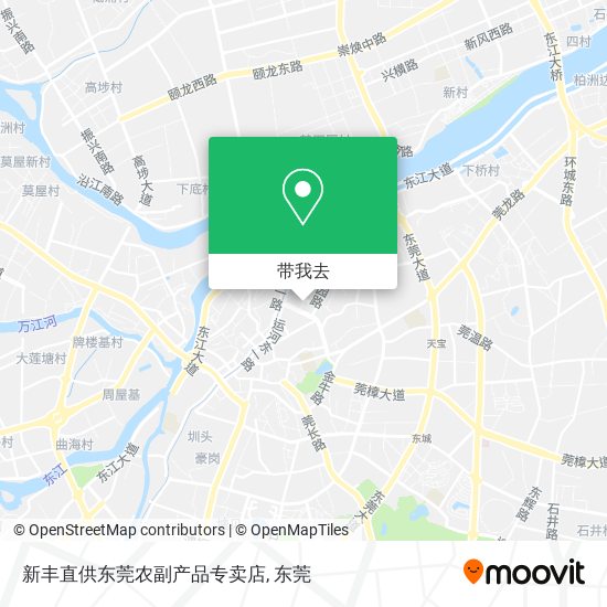 新丰直供东莞农副产品专卖店地图