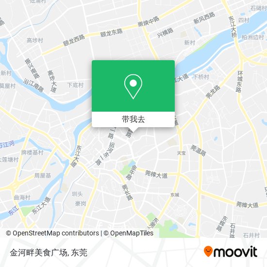 金河畔美食广场地图