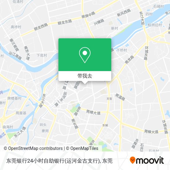东莞银行24小时自助银行(运河金古支行)地图