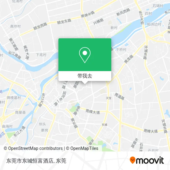 东莞市东城恒富酒店地图