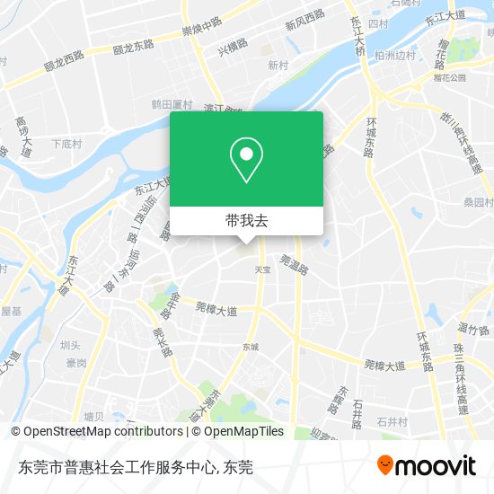 东莞市普惠社会工作服务中心地图