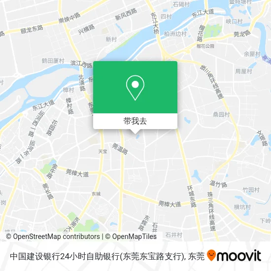 中国建设银行24小时自助银行(东莞东宝路支行)地图