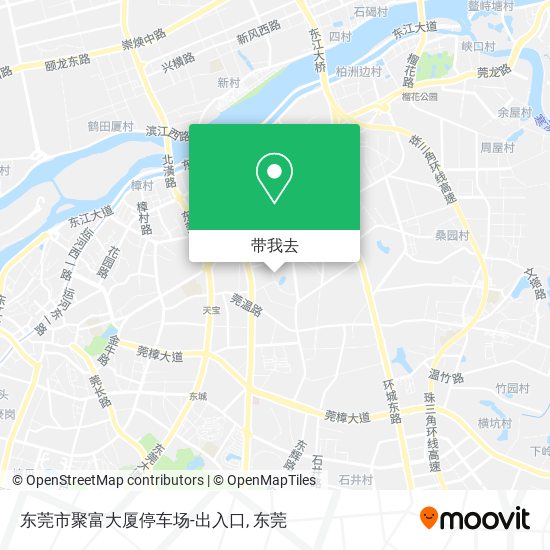 东莞市聚富大厦停车场-出入口地图