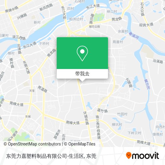东莞力嘉塑料制品有限公司-生活区地图