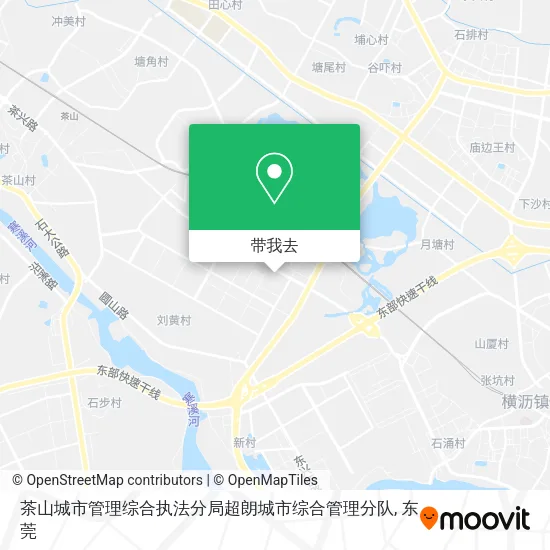 茶山城市管理综合执法分局超朗城市综合管理分队地图