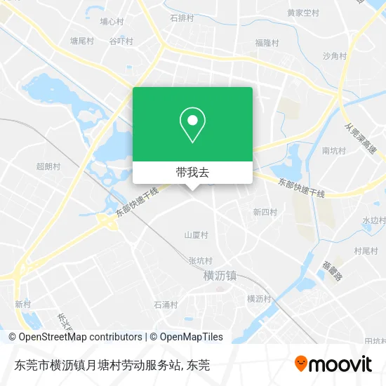 东莞市横沥镇月塘村劳动服务站地图