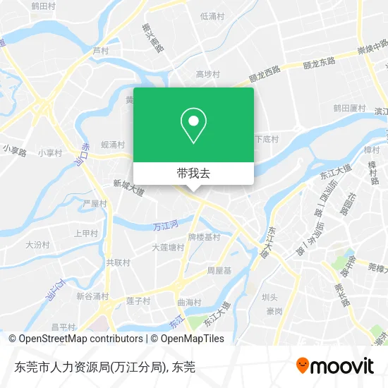 东莞市人力资源局(万江分局)地图
