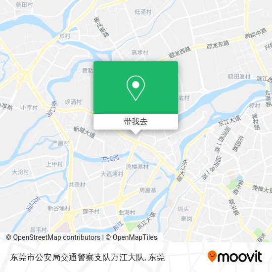 东莞市公安局交通警察支队万江大队地图