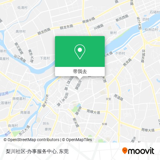 梨川社区-办事服务中心地图