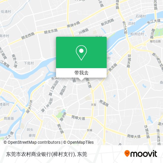 东莞市农村商业银行(樟村支行)地图