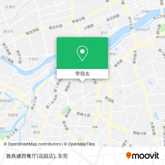 雅典娜西餐厅(花园店)地图