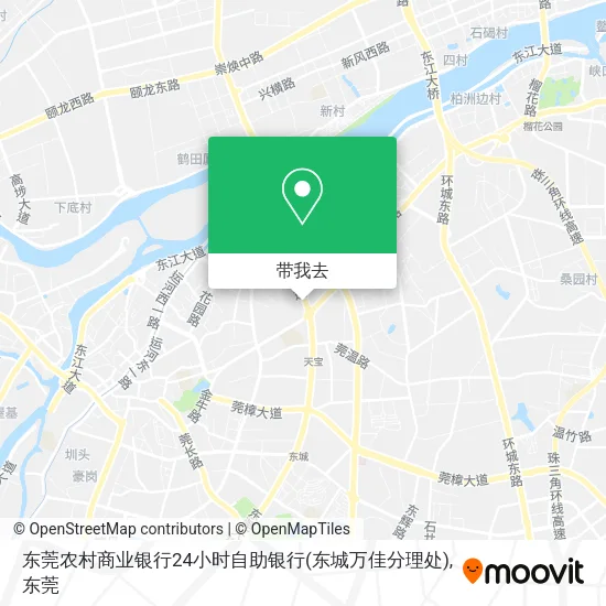 东莞农村商业银行24小时自助银行(东城万佳分理处)地图