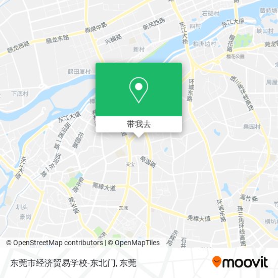 东莞市经济贸易学校-东北门地图