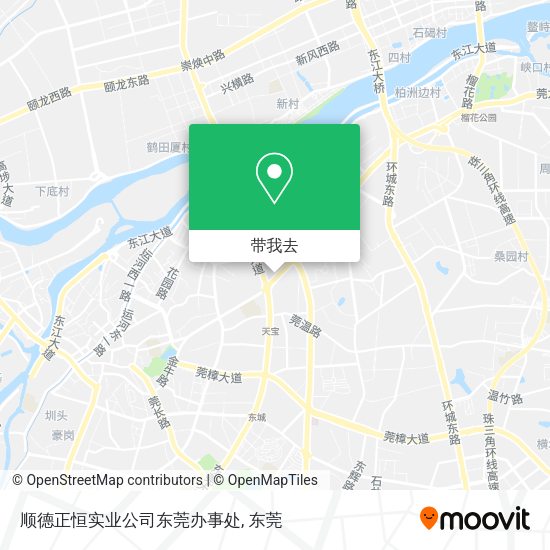 顺德正恒实业公司东莞办事处地图