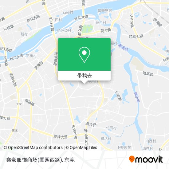 鑫豪服饰商场(圃园西路)地图