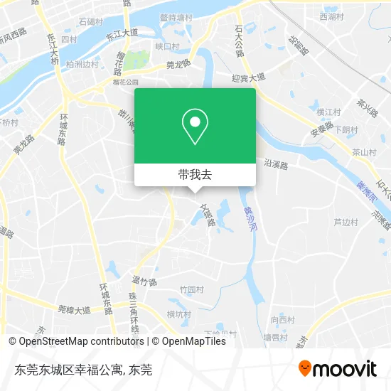 东莞东城区幸福公寓地图