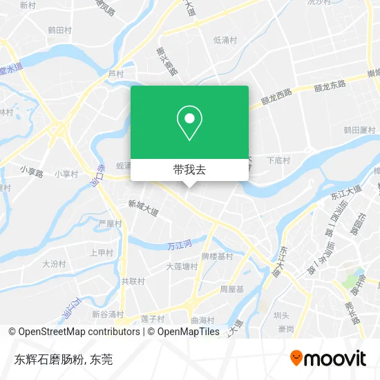 东辉石磨肠粉地图