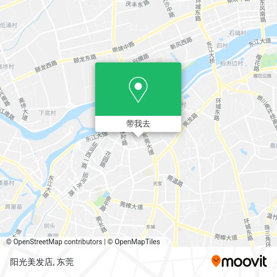 阳光美发店地图