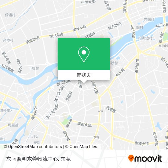 东南照明东莞物流中心地图