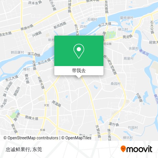 忠诚鲜果行地图