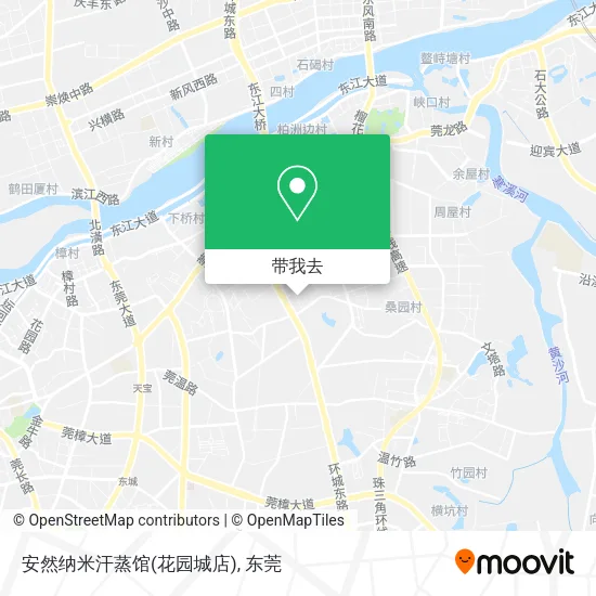 安然纳米汗蒸馆(花园城店)地图