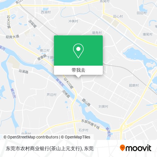 东莞市农村商业银行(茶山上元支行)地图