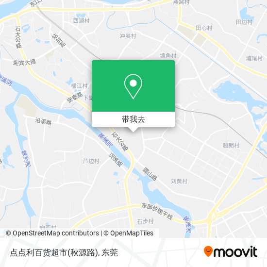 点点利百货超市(秋源路)地图