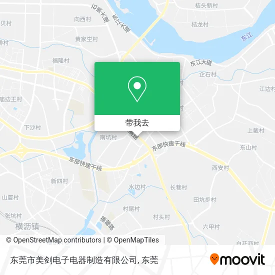 东莞市美剑电子电器制造有限公司地图