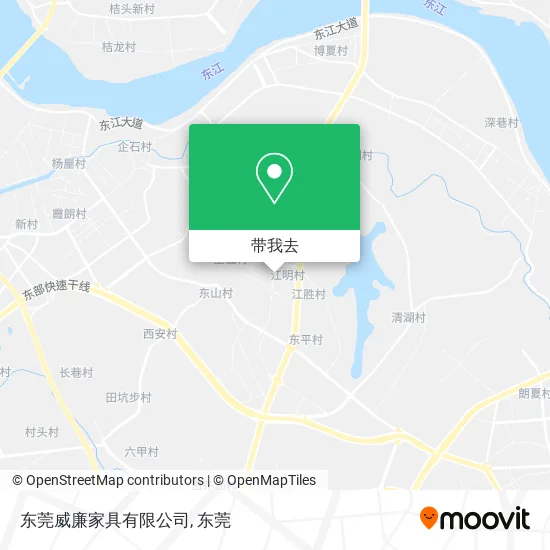 东莞威廉家具有限公司地图