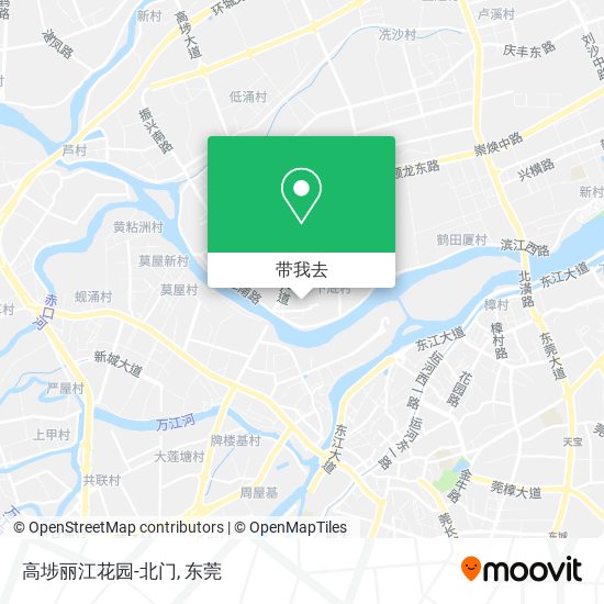 高埗丽江花园-北门地图
