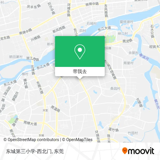 东城第三小学-西北门地图
