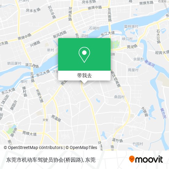 东莞市机动车驾驶员协会(桥园路)地图