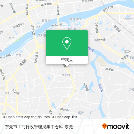 东莞市工商行政管理局集中仓库地图