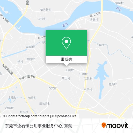 东莞市企石镇公用事业服务中心地图