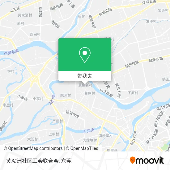 黄粘洲社区工会联合会地图