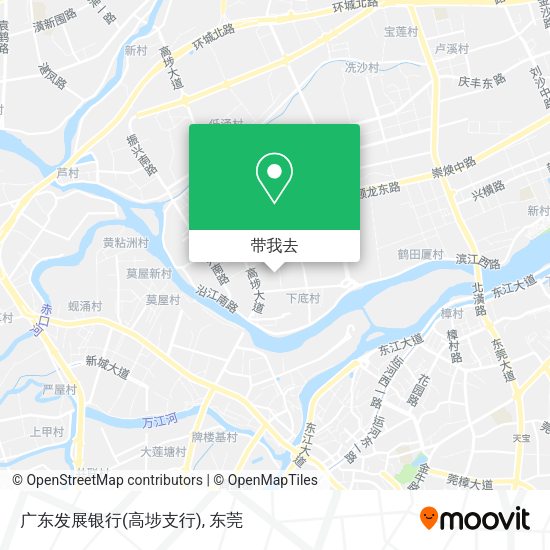 广东发展银行(高埗支行)地图