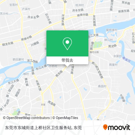 东莞市东城街道上桥社区卫生服务站地图