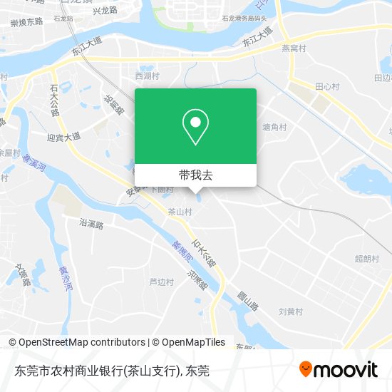 东莞市农村商业银行(茶山支行)地图
