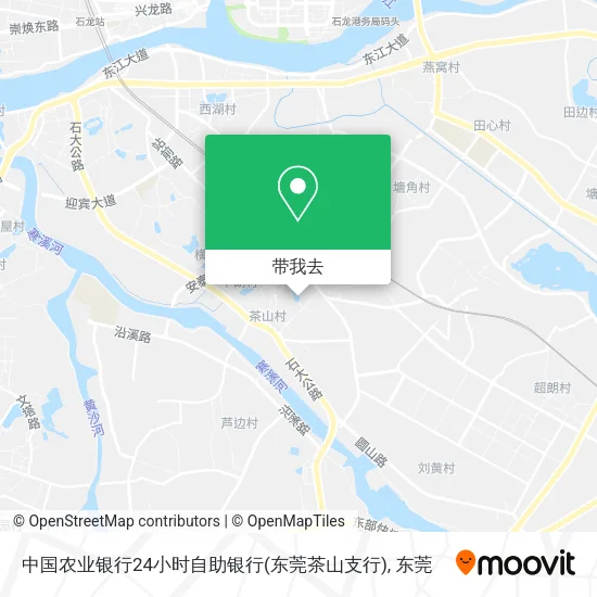 中国农业银行24小时自助银行(东莞茶山支行)地图