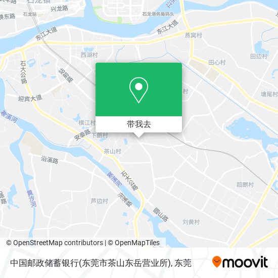 中国邮政储蓄银行(东莞市茶山东岳营业所)地图